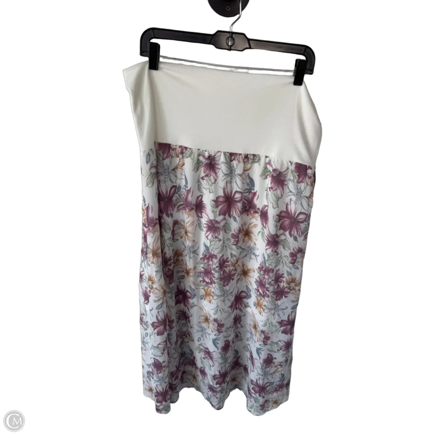 Skirt Maxi By Solitaire In Pink & White, Size: L