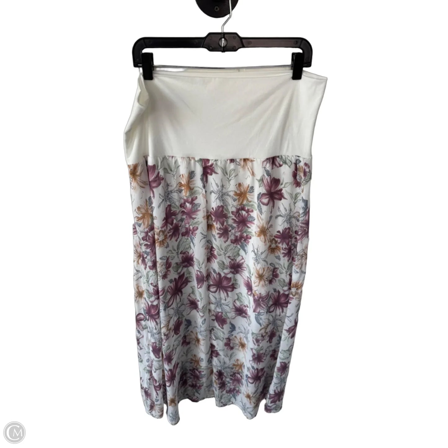 Skirt Maxi By Solitaire In Pink & White, Size: L