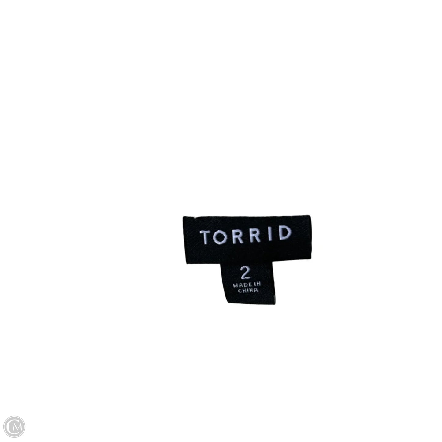 Top Sleeveless By Torrid In Green & White, Size: 2x