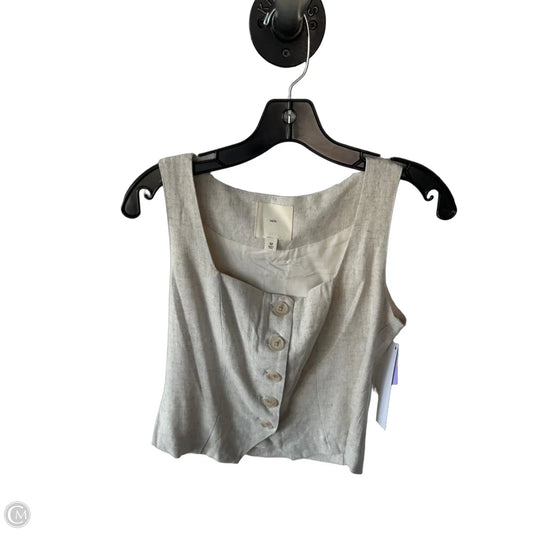 Vest Other By Clothes Mentor In Tan, Size: M
