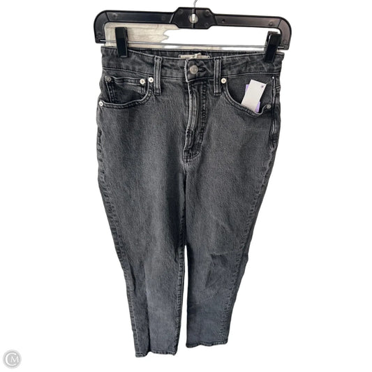 Jeans Straight By Madewell In Black Denim, Size: 2