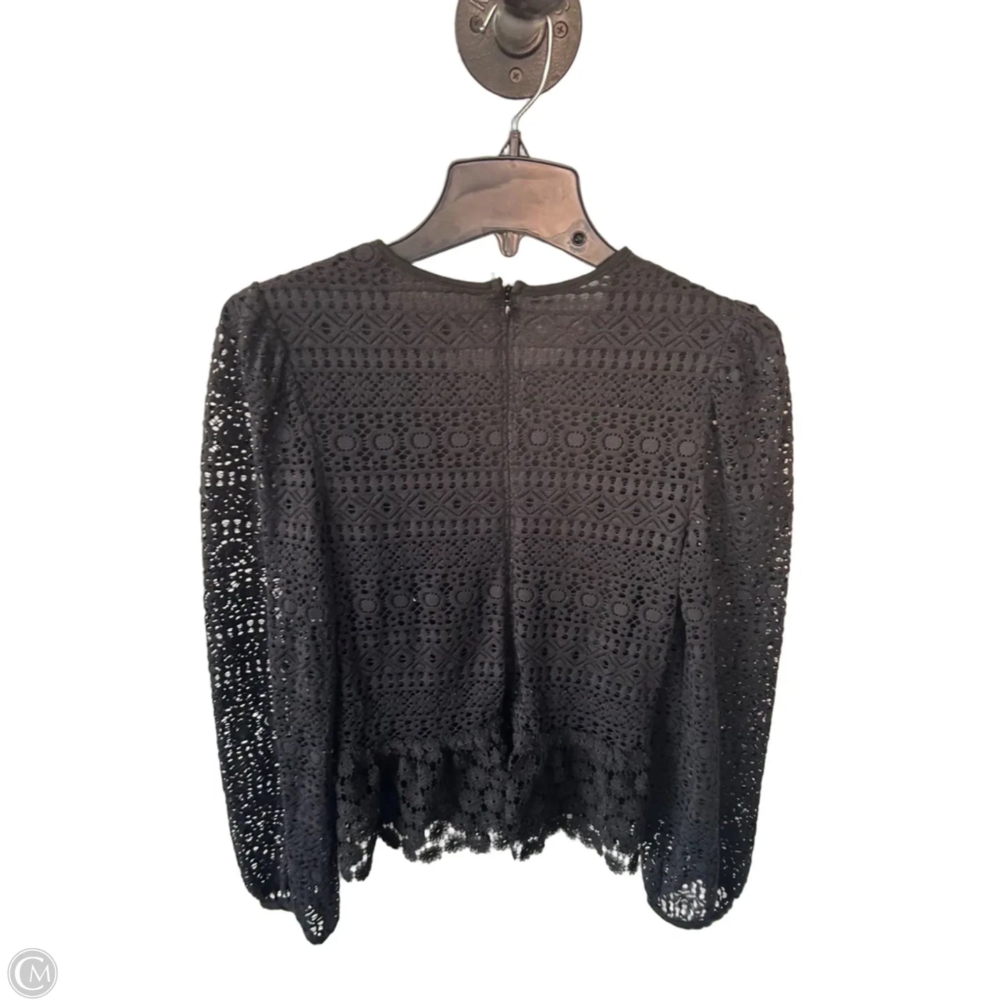 Blouse Long Sleeve By Express In Black, Size: S