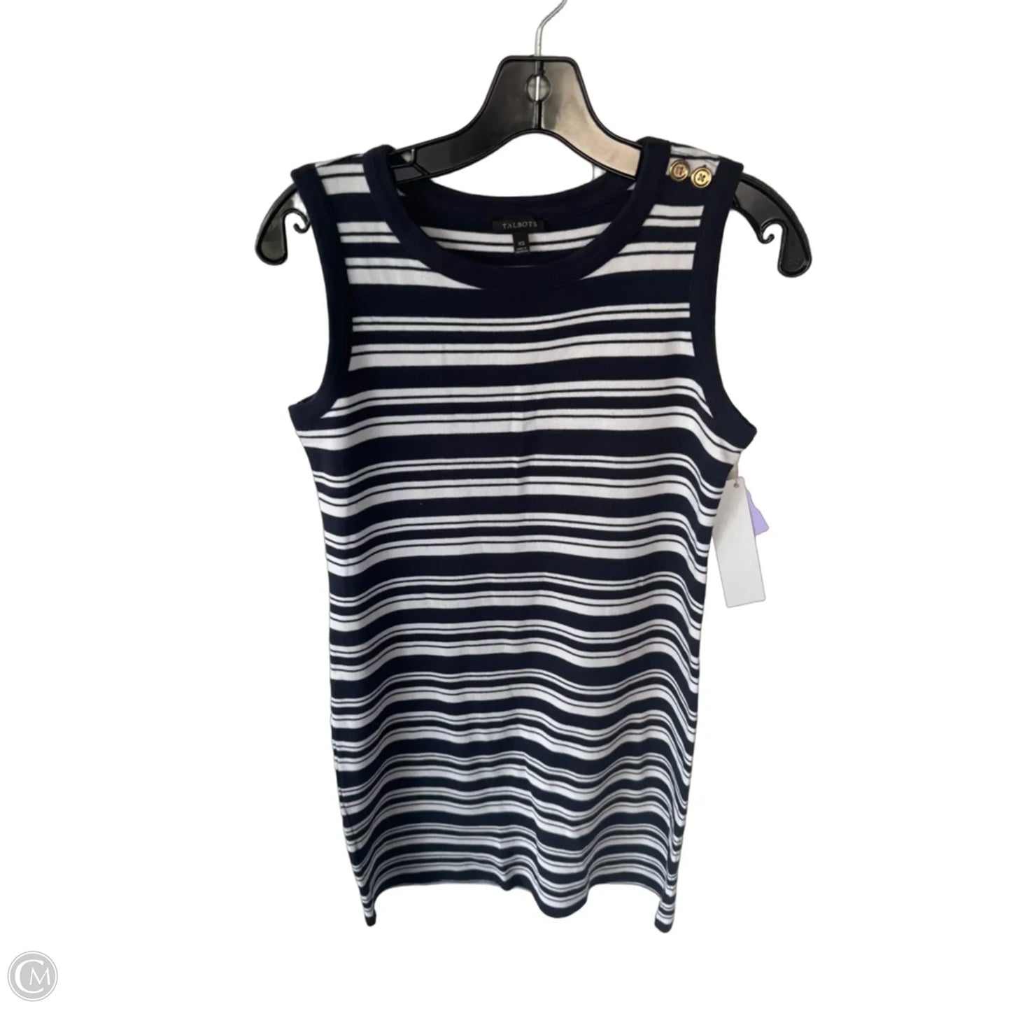 Dress Casual Short By Talbots In Blue & White, Size: Xs