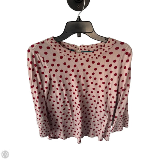 Top Long Sleeve By Boden In Pink & Red, Size: S