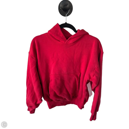 Sweatshirt Hoodie By Cmc In Red, Size: S