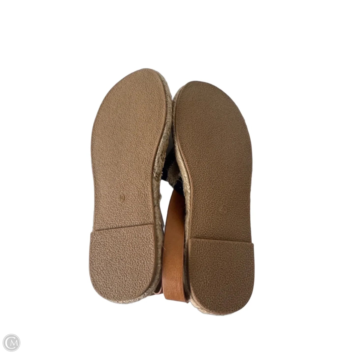 Sandals Flats By Nina In Blue & Tan, Size: 9.5