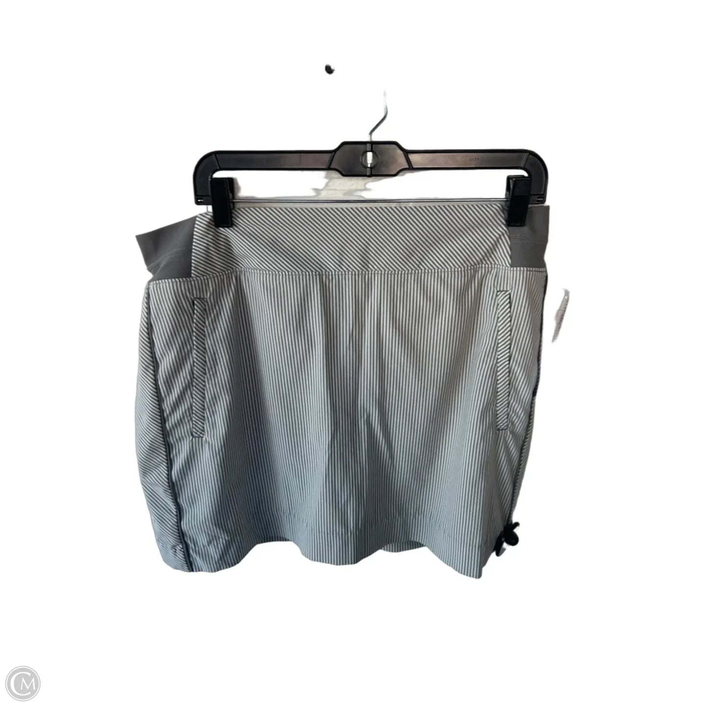 Athletic Skort By Athleta In Grey & White, Size: 14