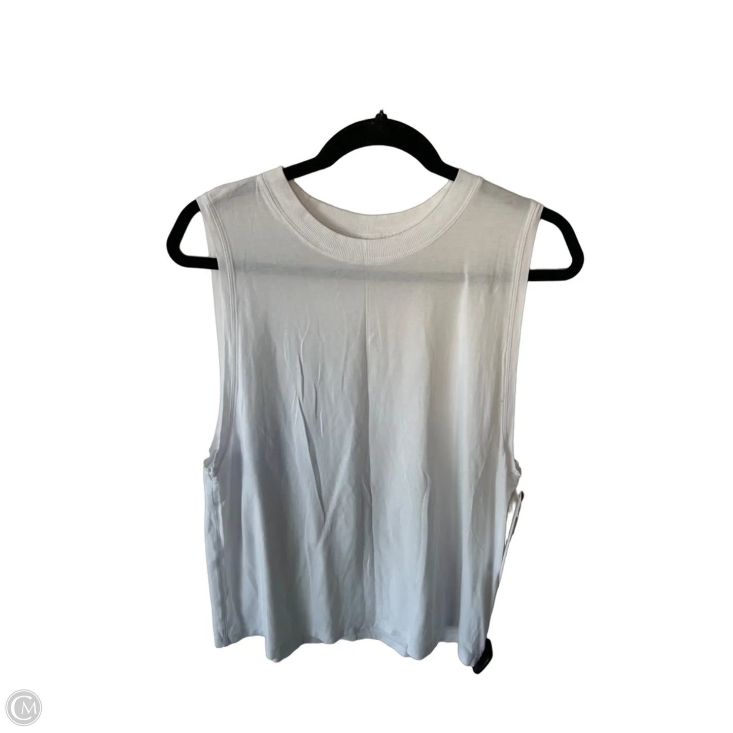 Athletic Tank Top By Lululemon In White, Size: L