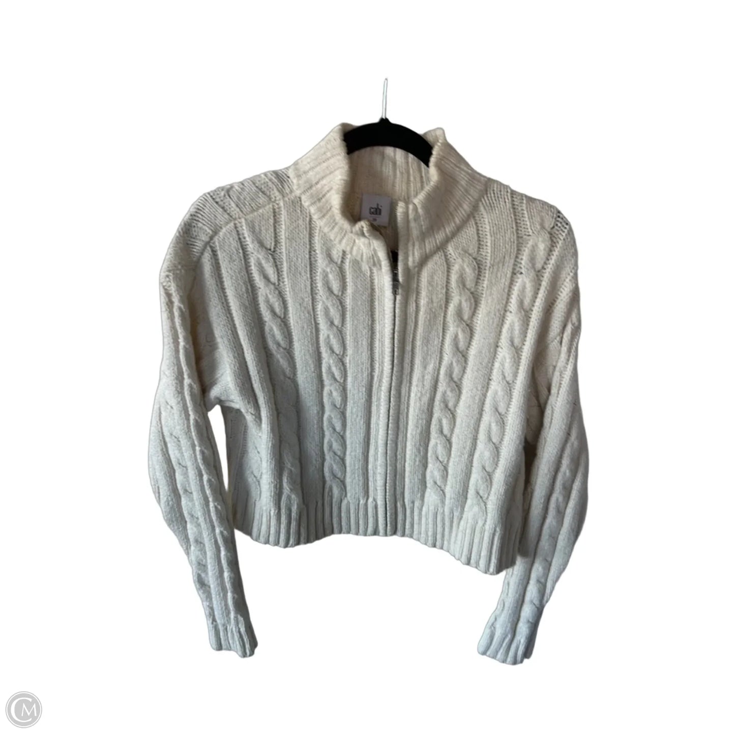 Sweater Cardigan By Cabi In Cream, Size: Xs