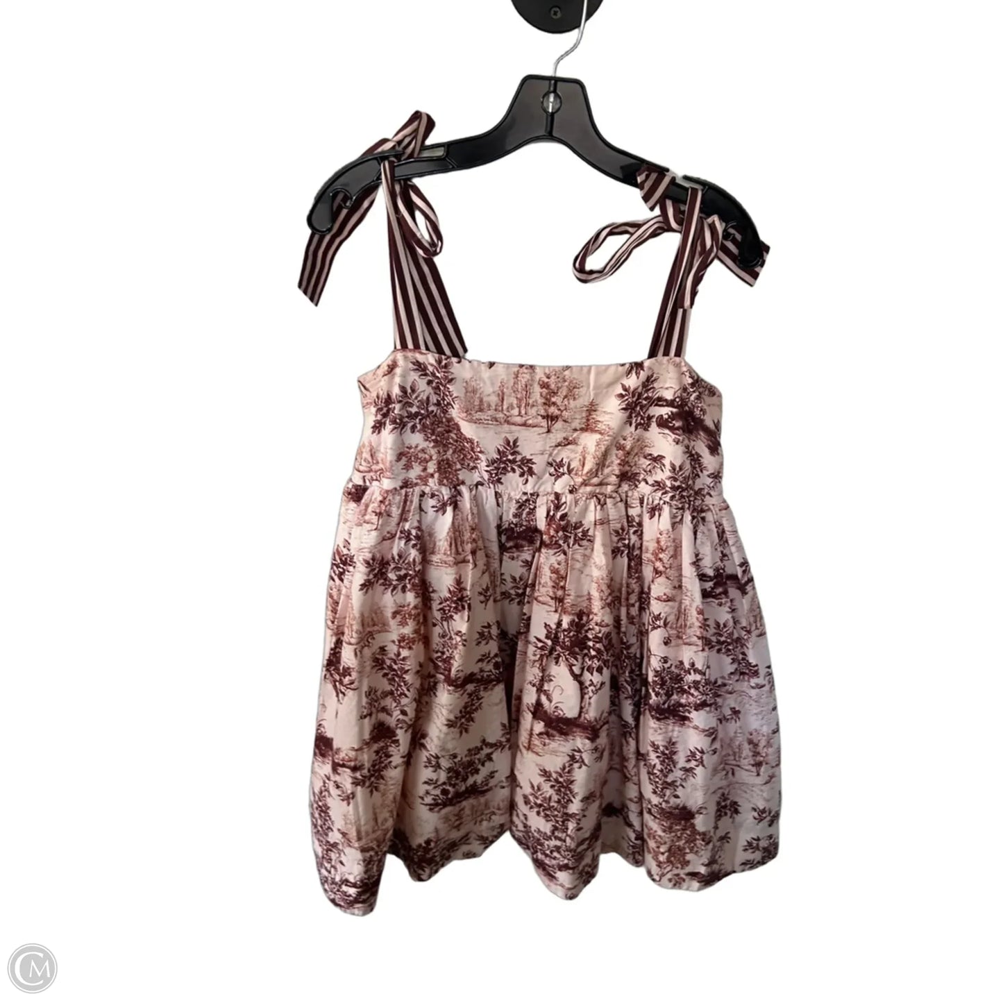 Dress Party Short By Maeve In Brown & Pink, Size: L