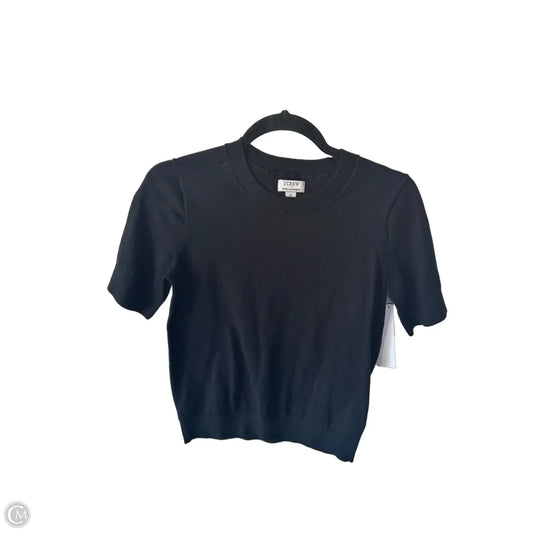 Sweater Short Sleeve By J. Crew In Black, Size: S