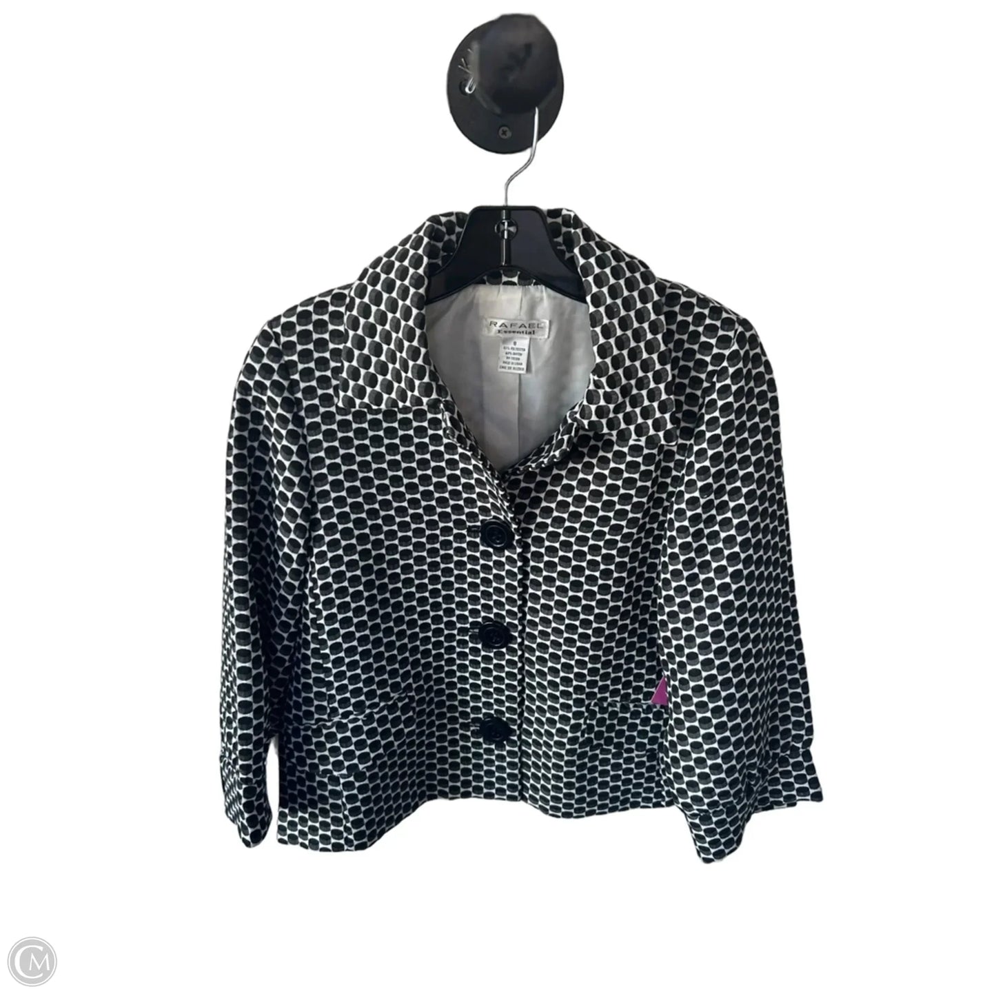 Blazer By Clothes Mentor In Black & Grey, Size: M