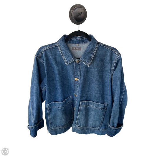Jacket Denim By Dl1961 In Blue Denim, Size: S