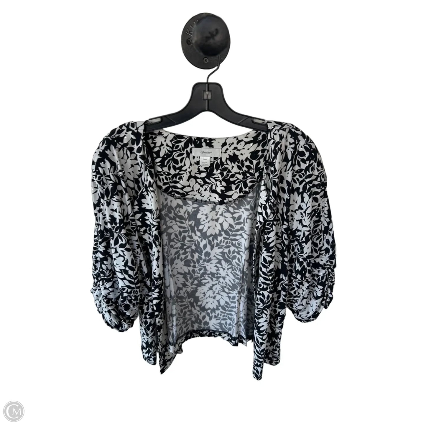 Blazer By Cj Banks In Black & White, Size: Xl
