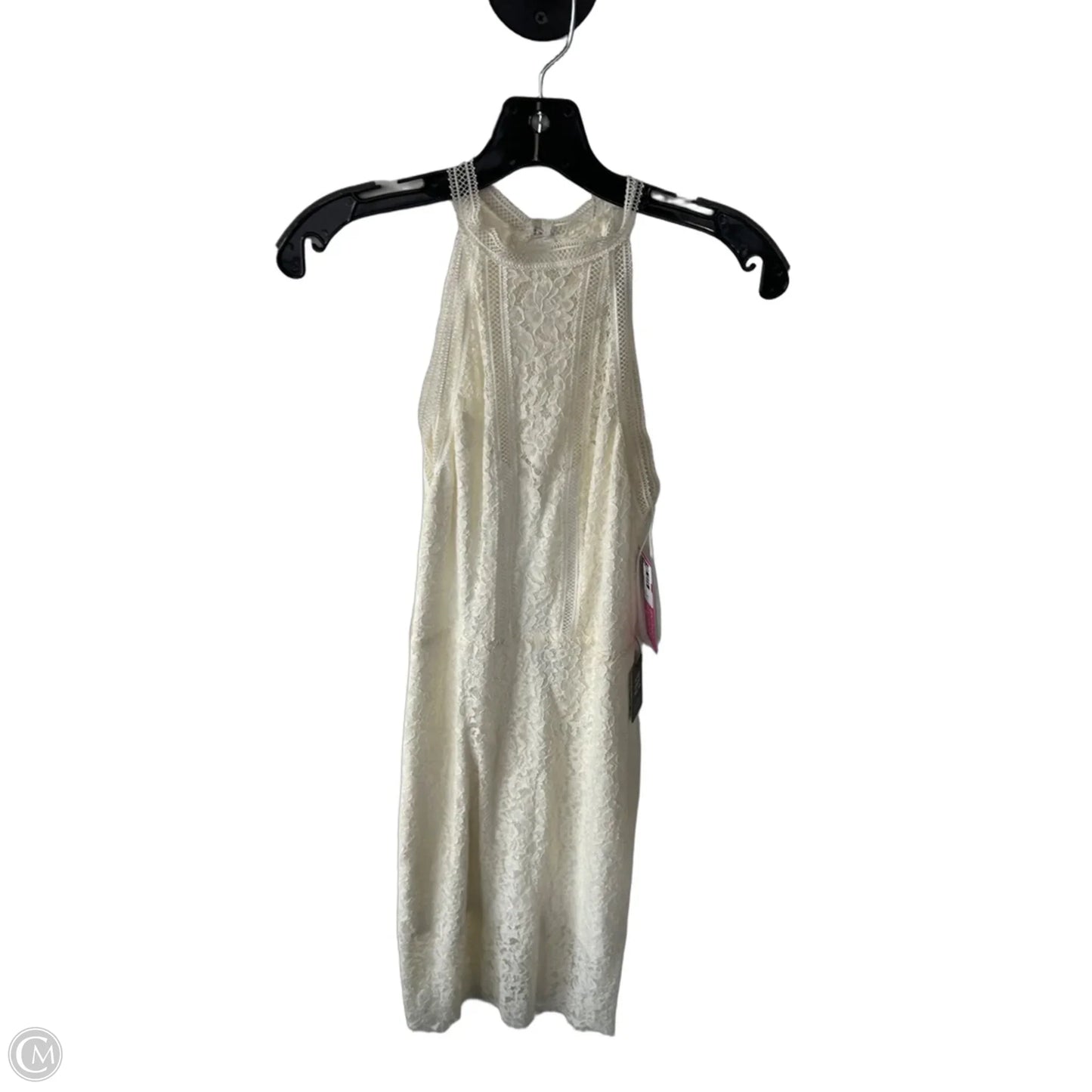 Dress Party Midi By Express In Cream, Size: S