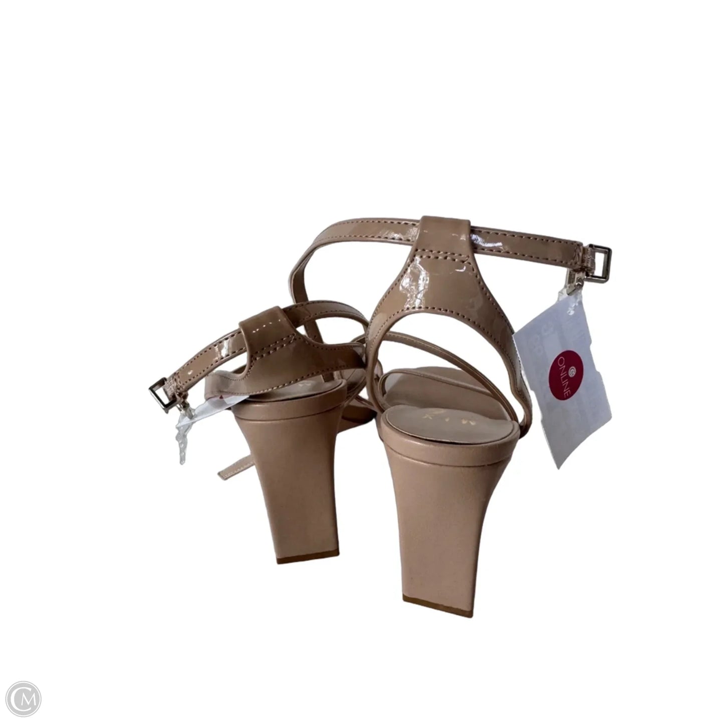 Sandals Heels Block By Mix NO.6 In Tan, Size: 8