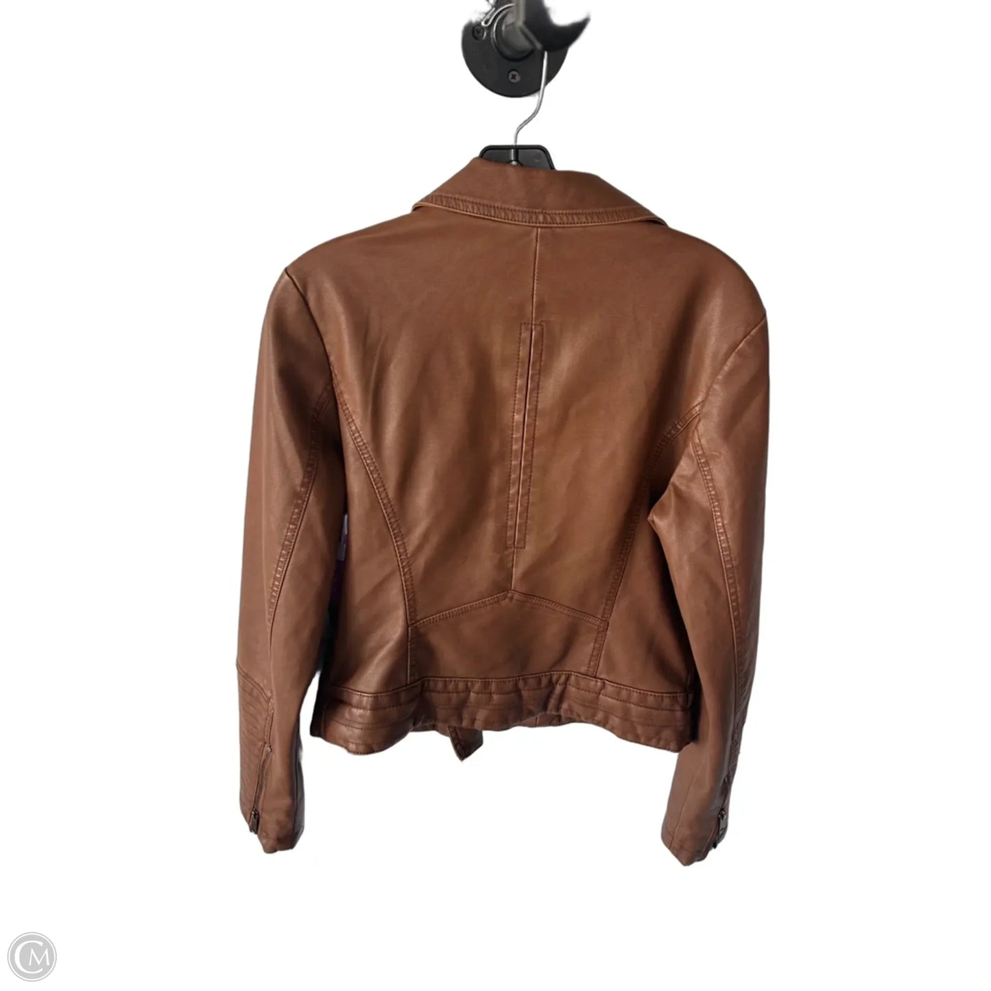 Jacket Moto By Universal Thread In Brown, Size: S