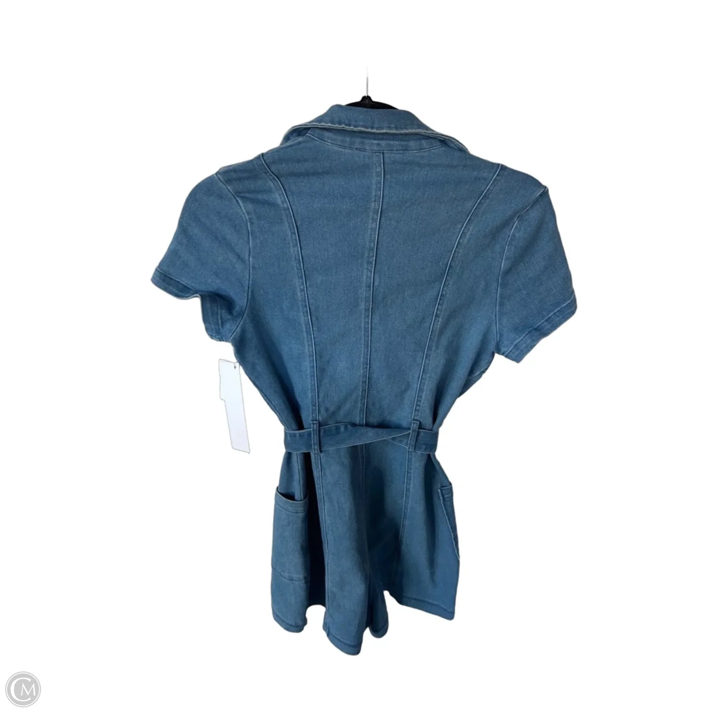 Romper By Cme In Blue Denim, Size: S