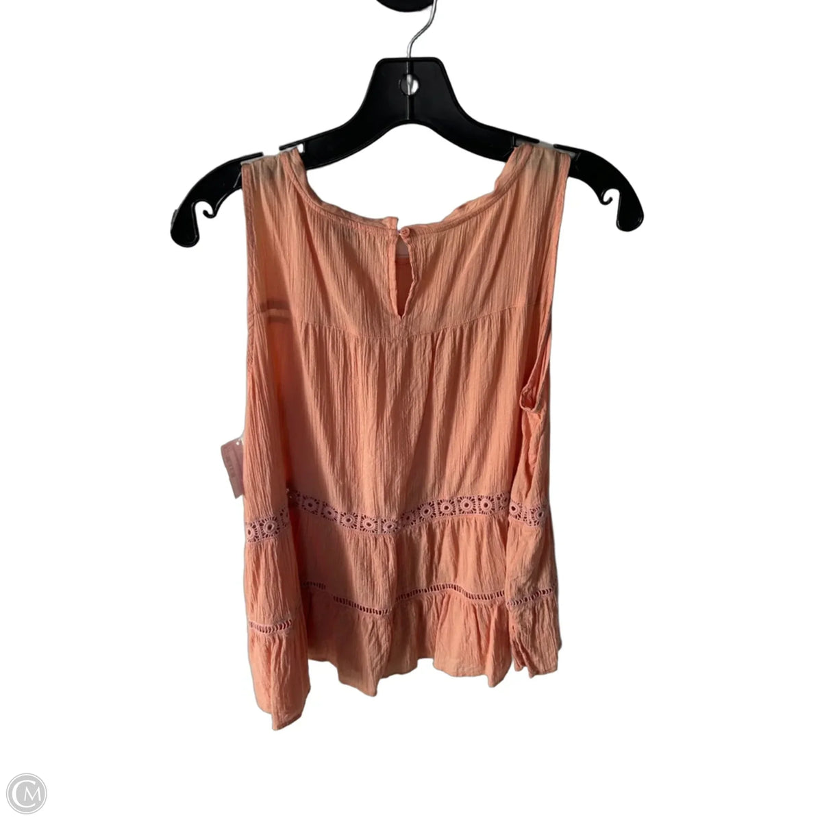 Blouse Sleeveless By Loft In Orange, Size: M