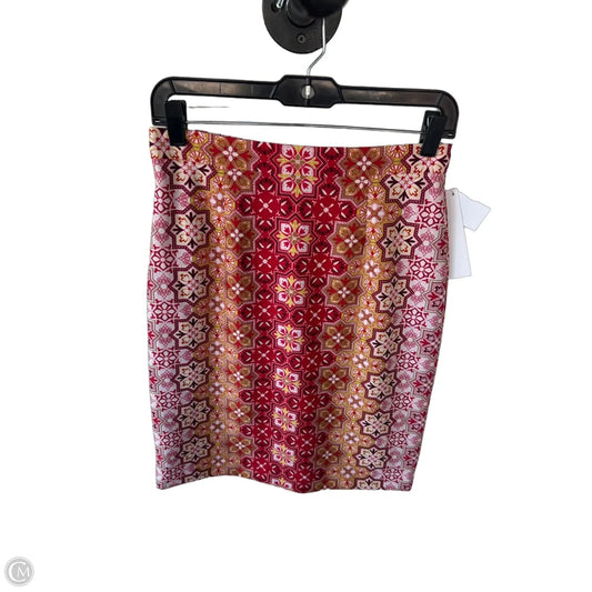 Skirt Mini & Short By Antonio Melani In Red & Yellow, Size: 4
