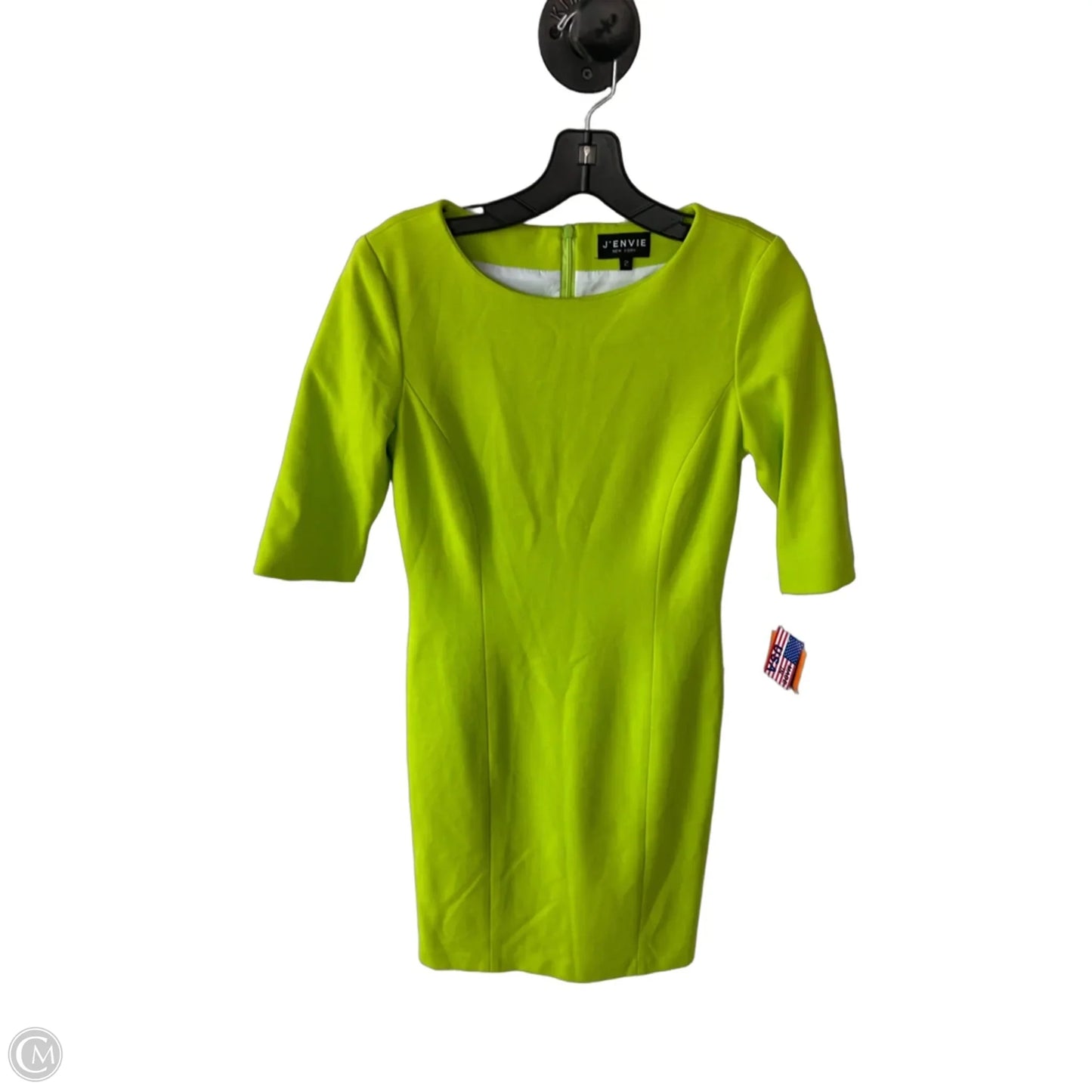 Dress Work By Clothes Mentor In Green & Yellow, Size: Xs
