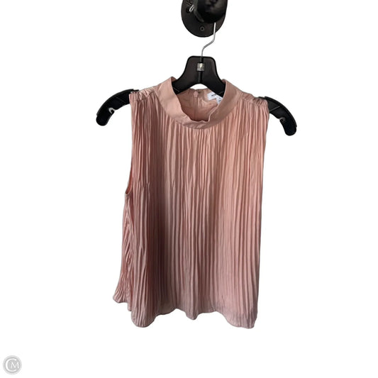 Blouse Sleeveless By Nordstrom In Pink, Size: S