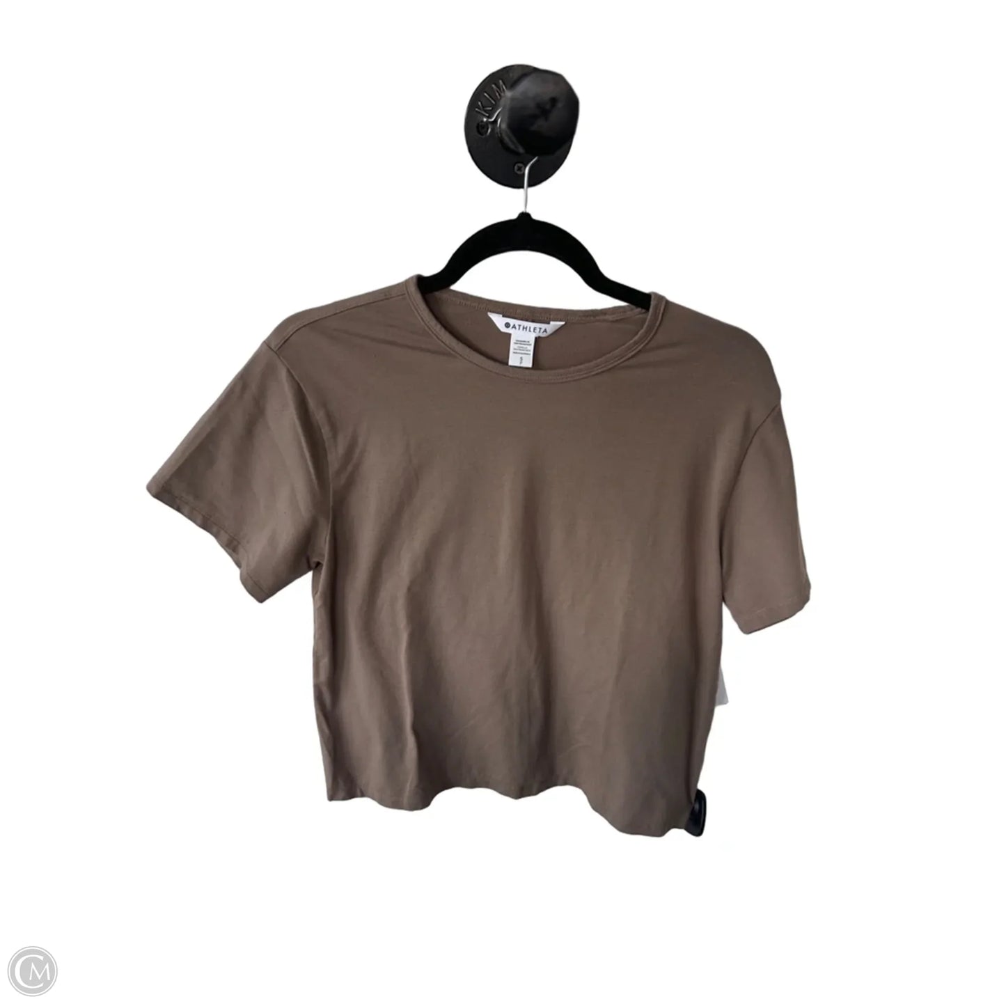 Athletic Top Short Sleeve By Athleta In Brown, Size: S