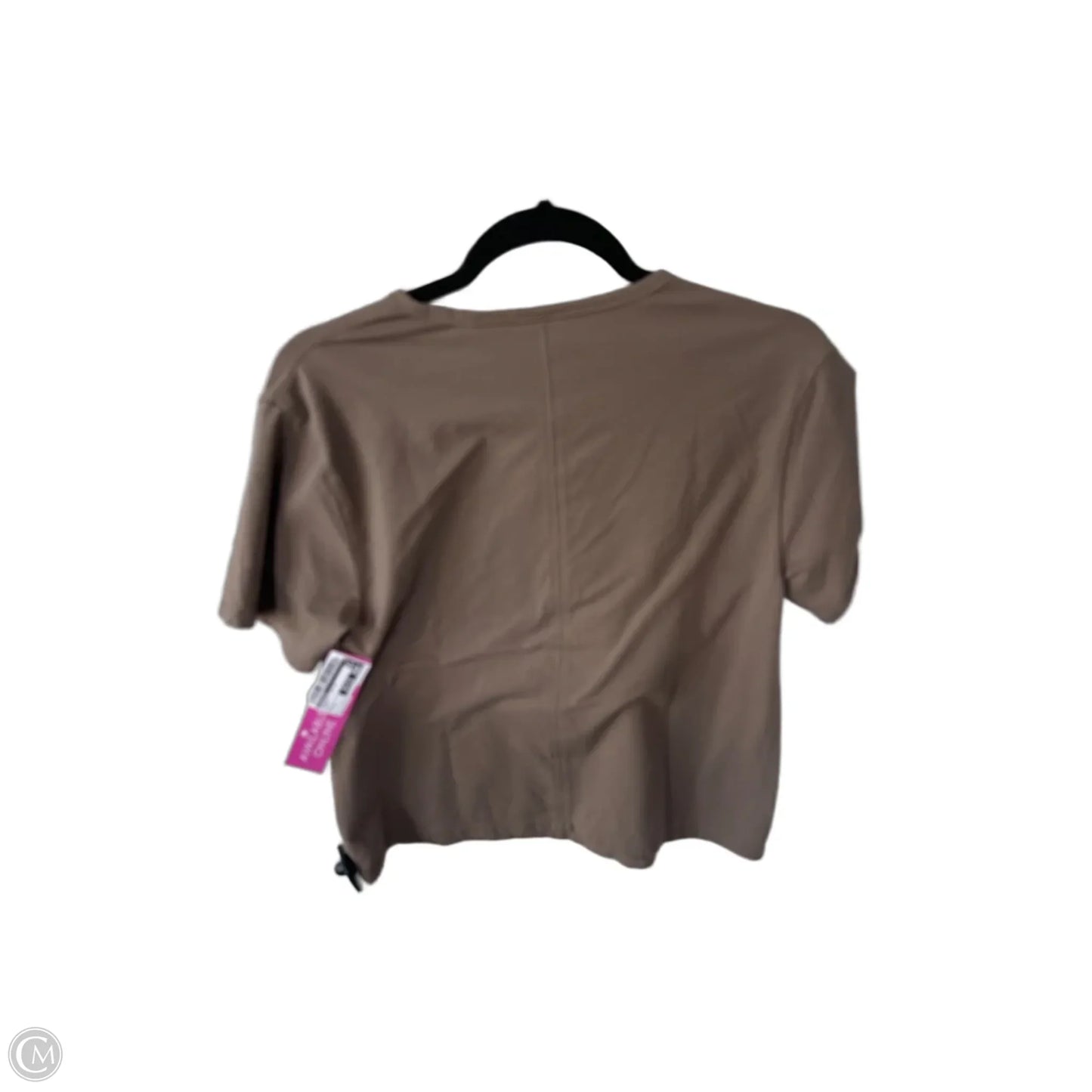 Athletic Top Short Sleeve By Athleta In Brown, Size: S