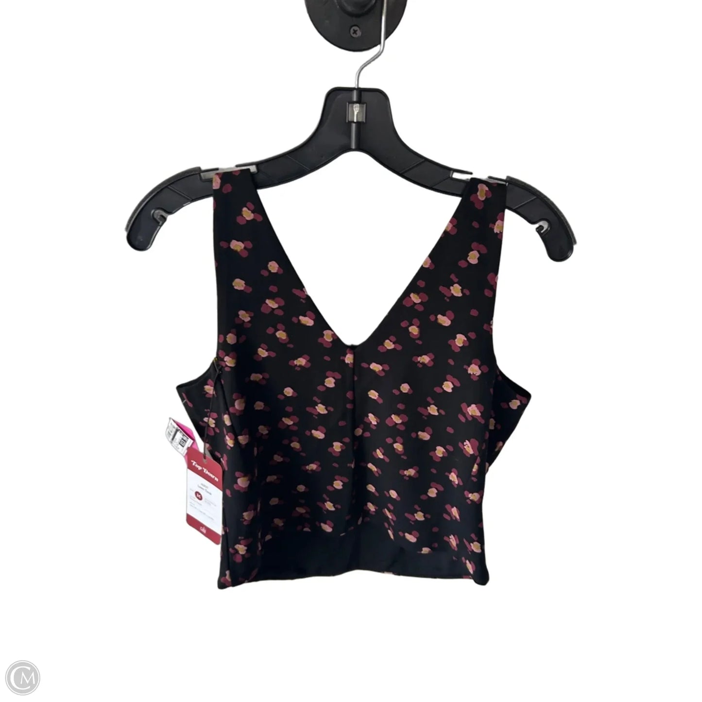 Top Sleeveless By Cabi In Black & Red, Size: M