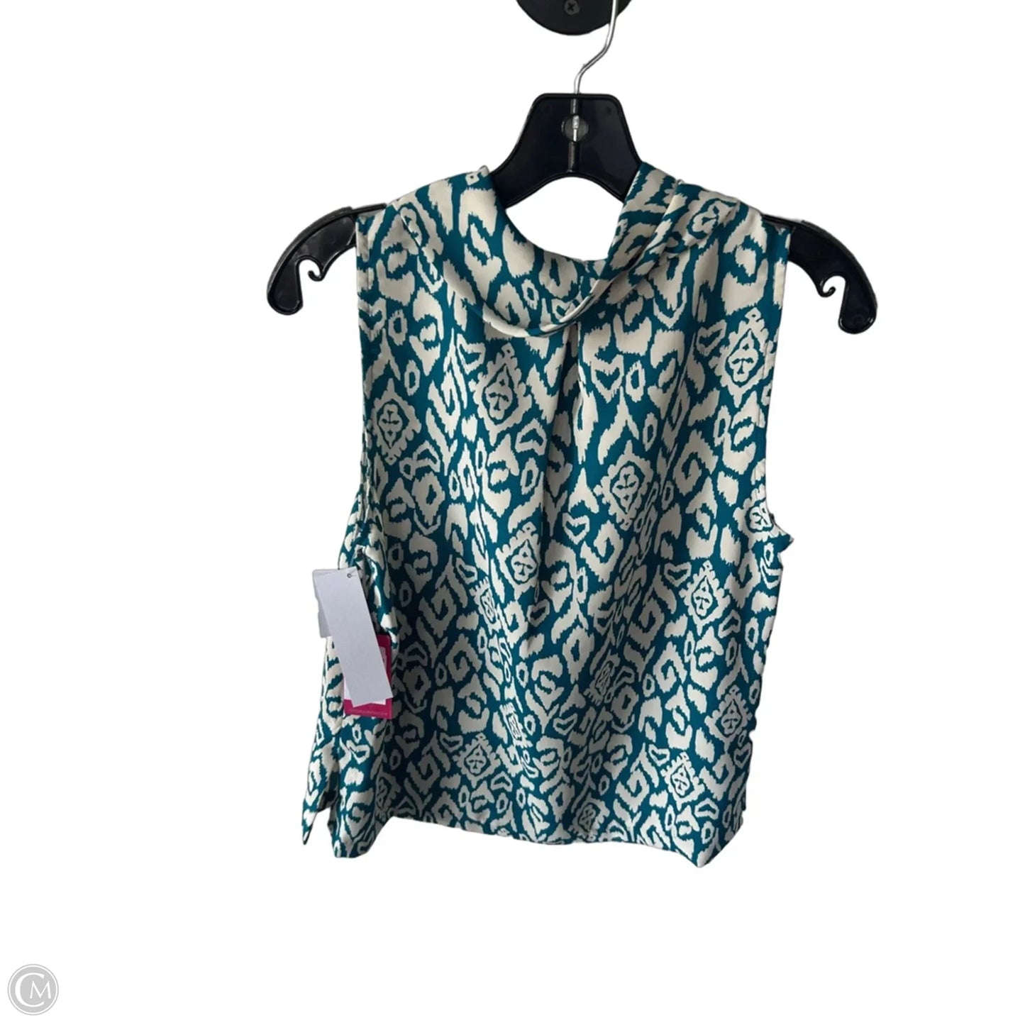Blouse Sleeveless By Vince Camuto In Teal, Size: S
