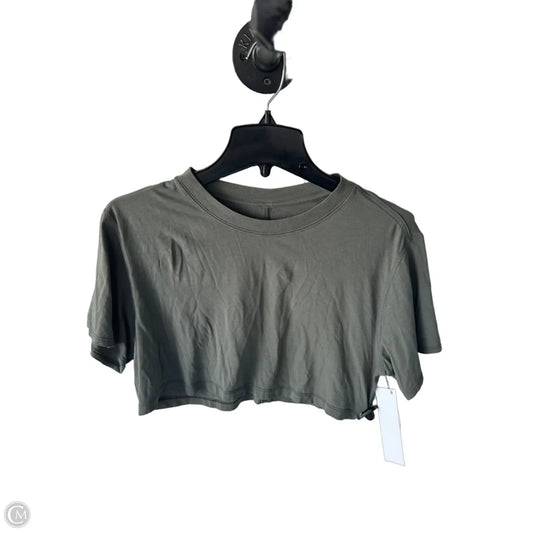 Athletic Top Short Sleeve By Lululemon In Green, Size: S