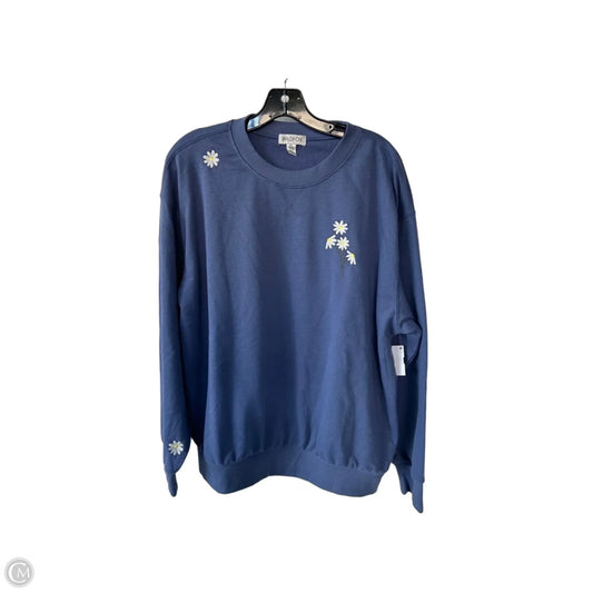 Sweatshirt Crewneck By Wildfox In Blue & White, Size: Xl