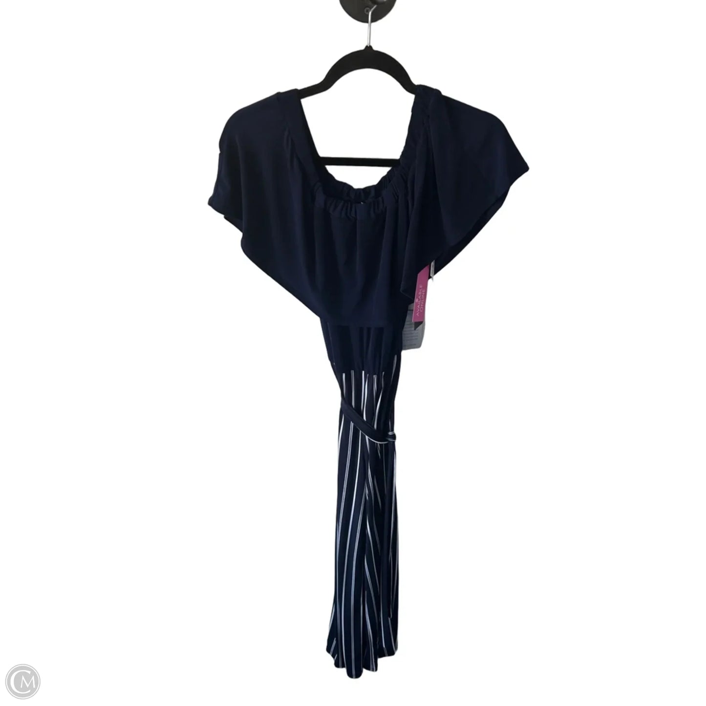 Jumpsuit By Bebe In Blue & White, Size: S