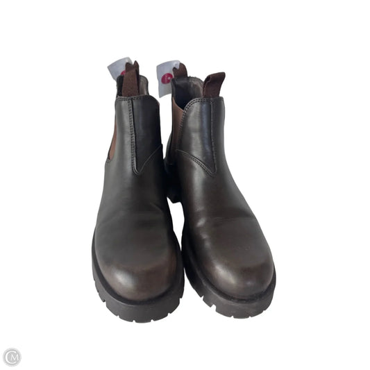 Boots Ankle Heels By Universal Thread In Brown, Size: 8