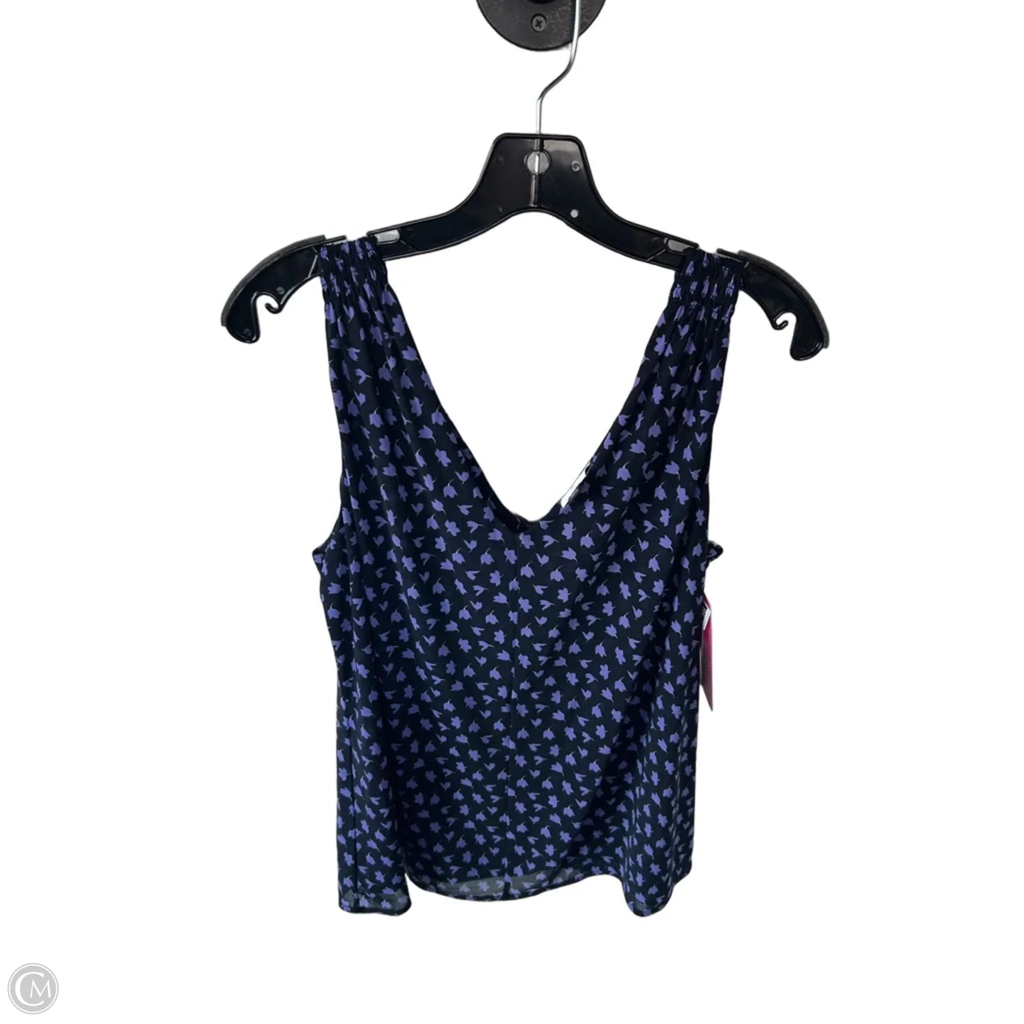 Blouse Sleeveless By Cabi In Black & Purple, Size: M