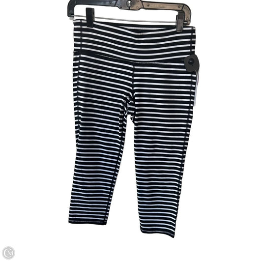 Athletic Leggings Capris By Athleta In Black & White, Size: M