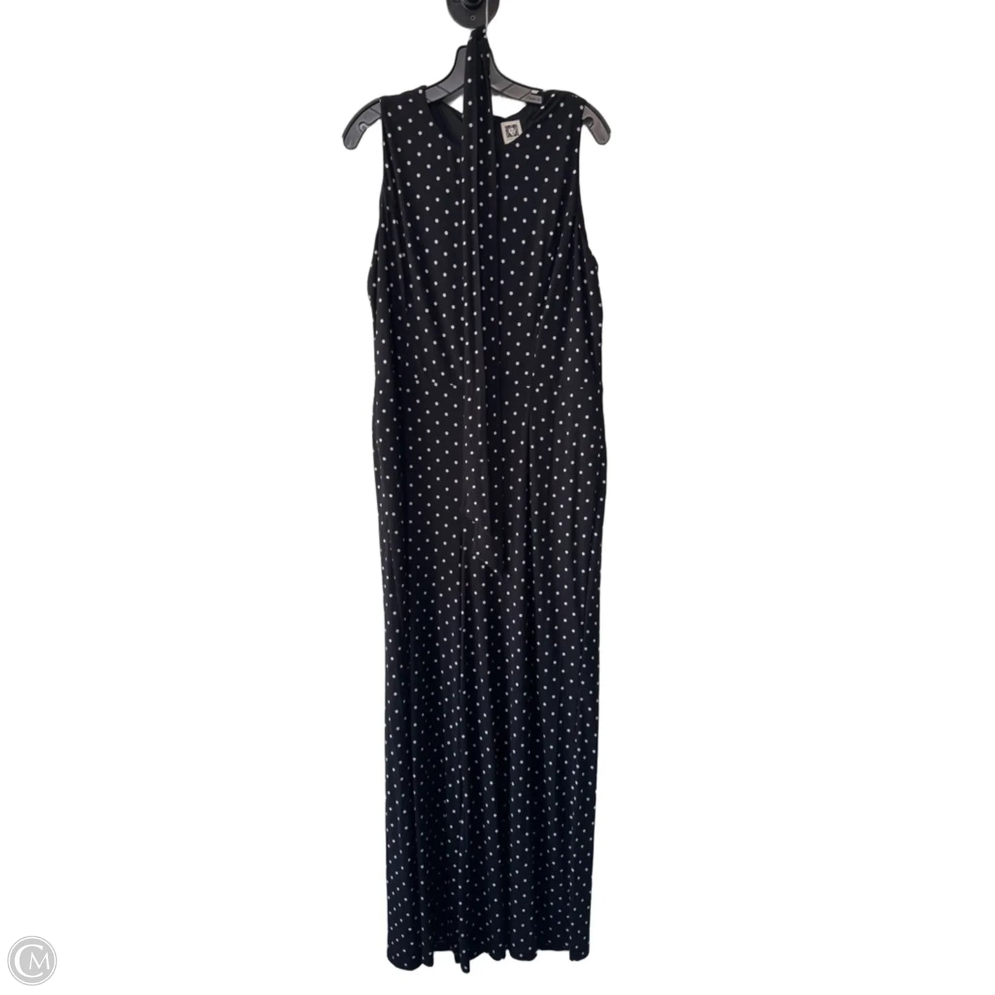 Jumpsuit By Anne Klein In Black & White, Size: Xl