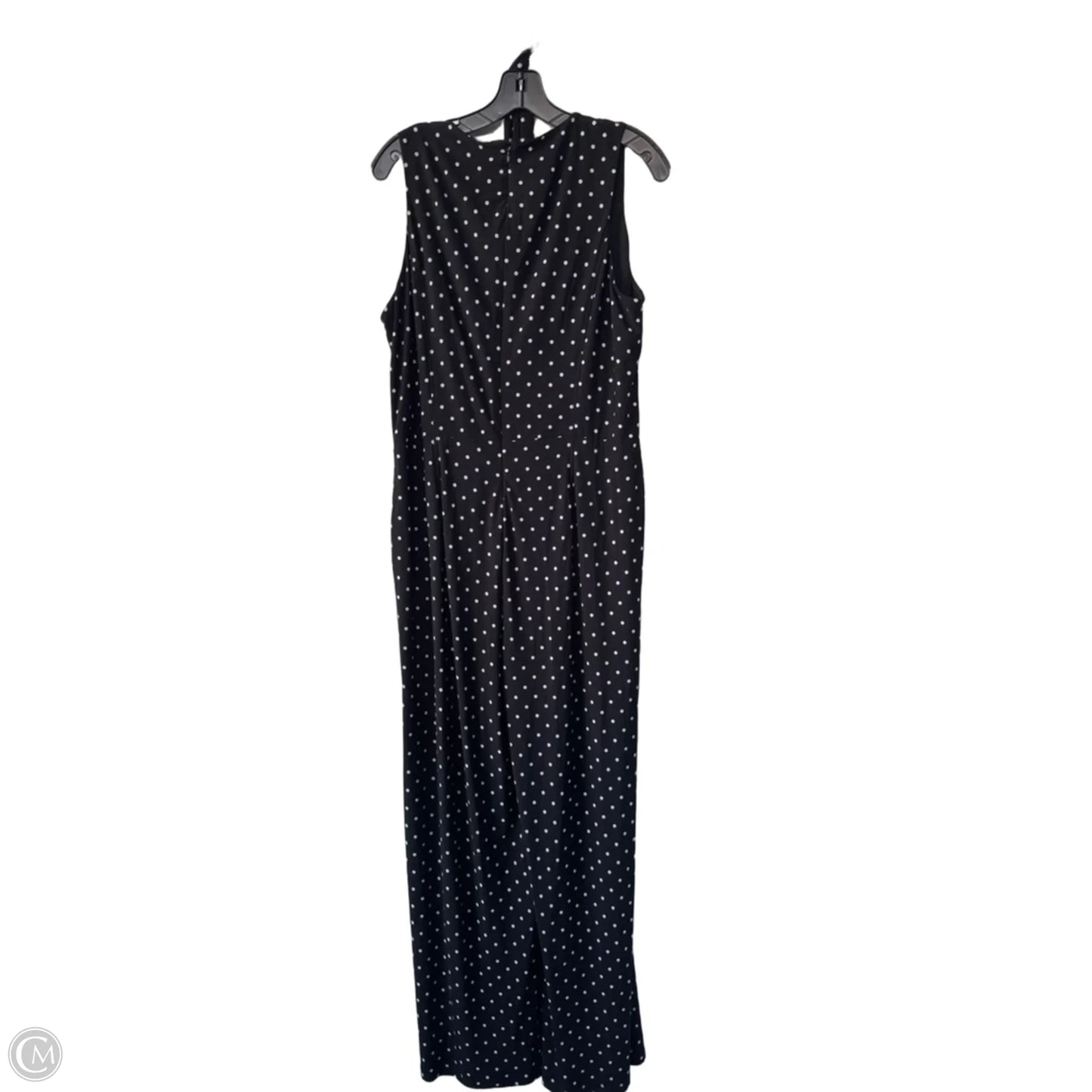 Jumpsuit By Anne Klein In Black & White, Size: Xl