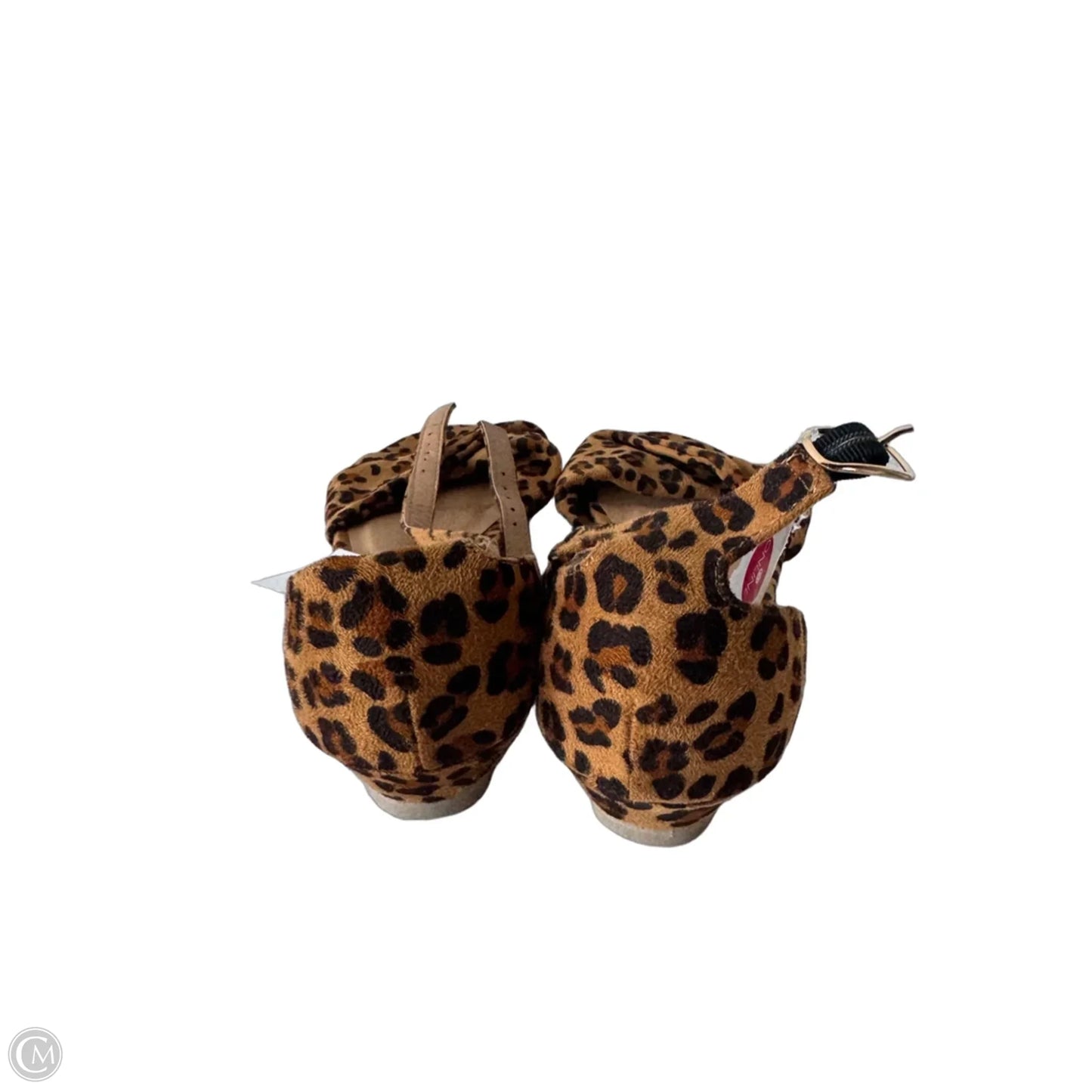 Sandals Flats By Cme In Animal Print, Size: 8