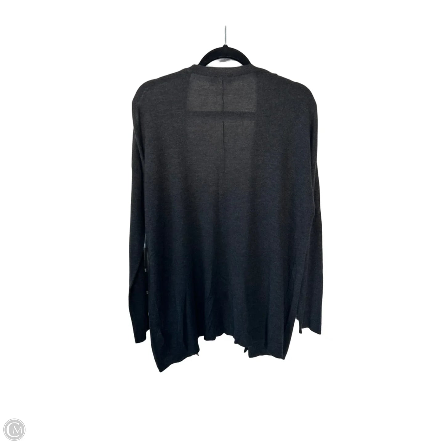 Sweater Cardigan By H&m In Grey, Size: M