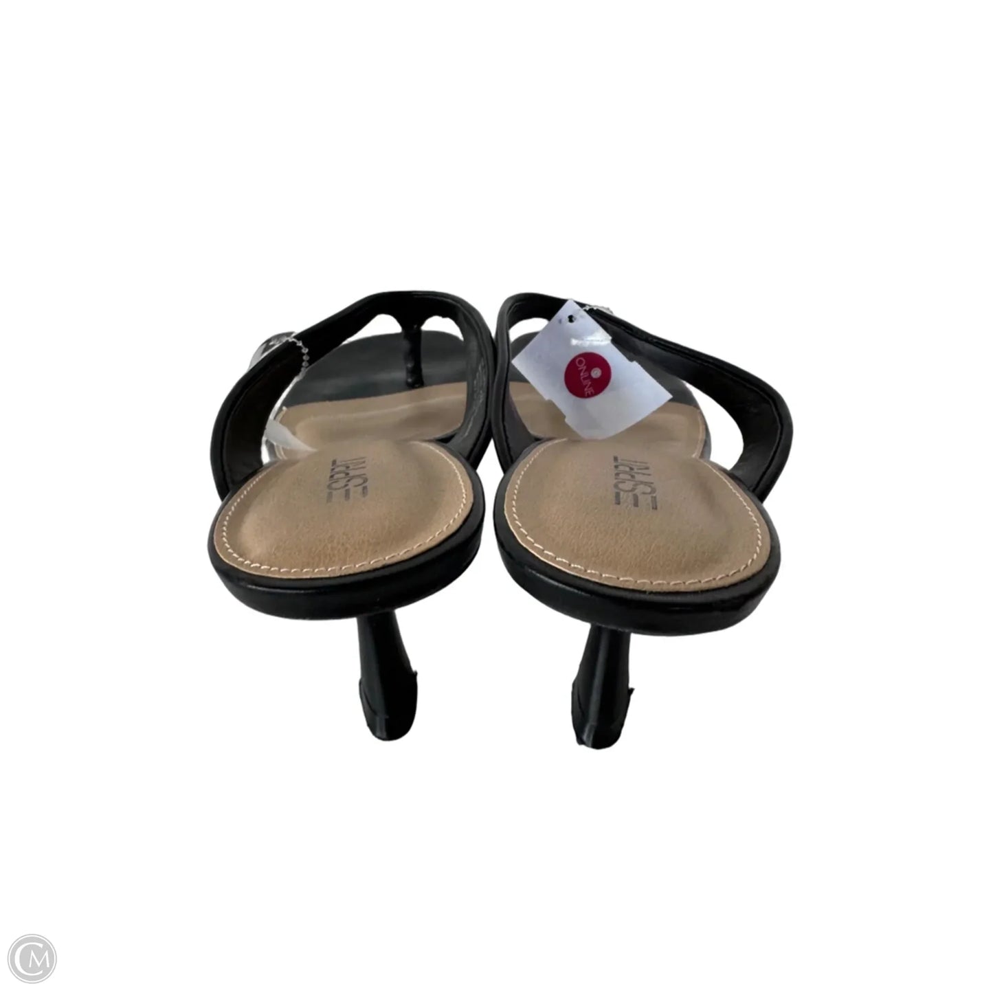 Sandals Heels Kitten By Esprit In Black, Size: 10