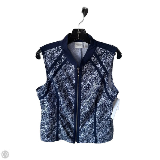 Vest Other By Chicos In Blue & White, Size: M