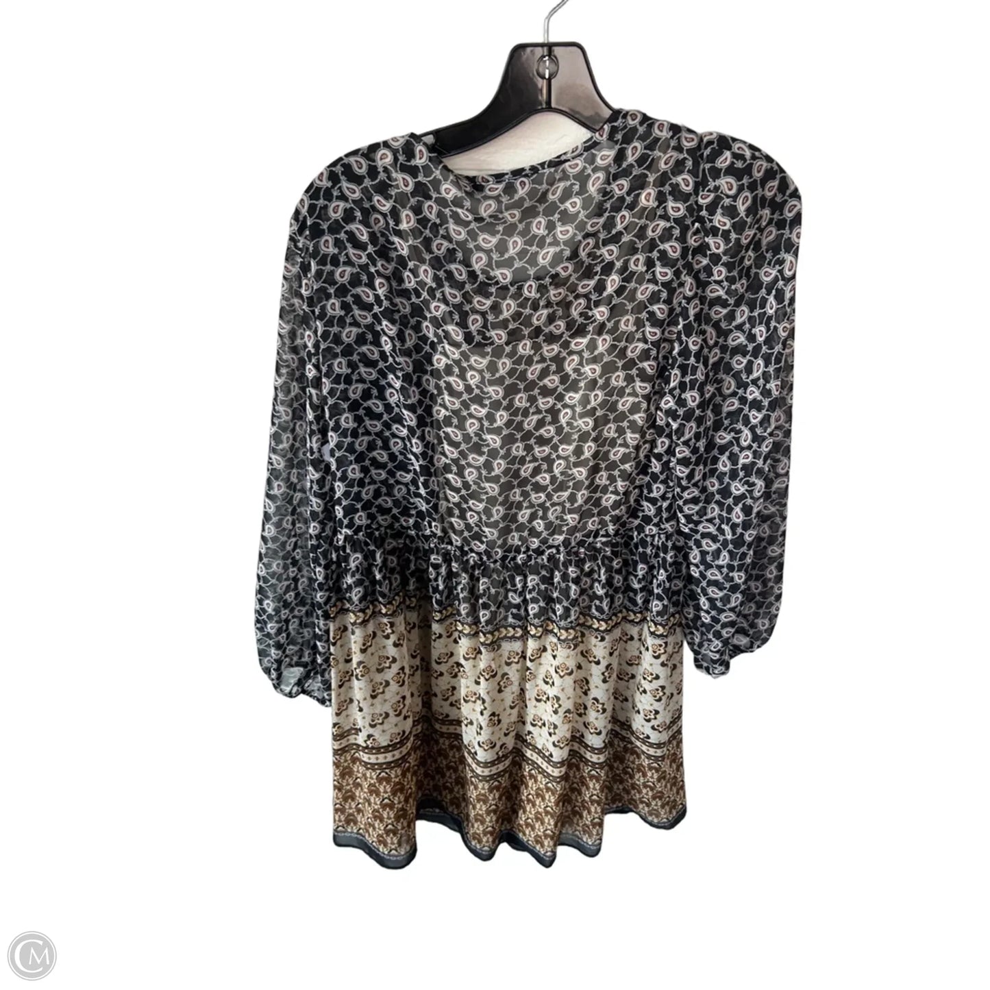 Dress Casual Short By Tommy Hilfiger In Brown & Cream, Size: Xs