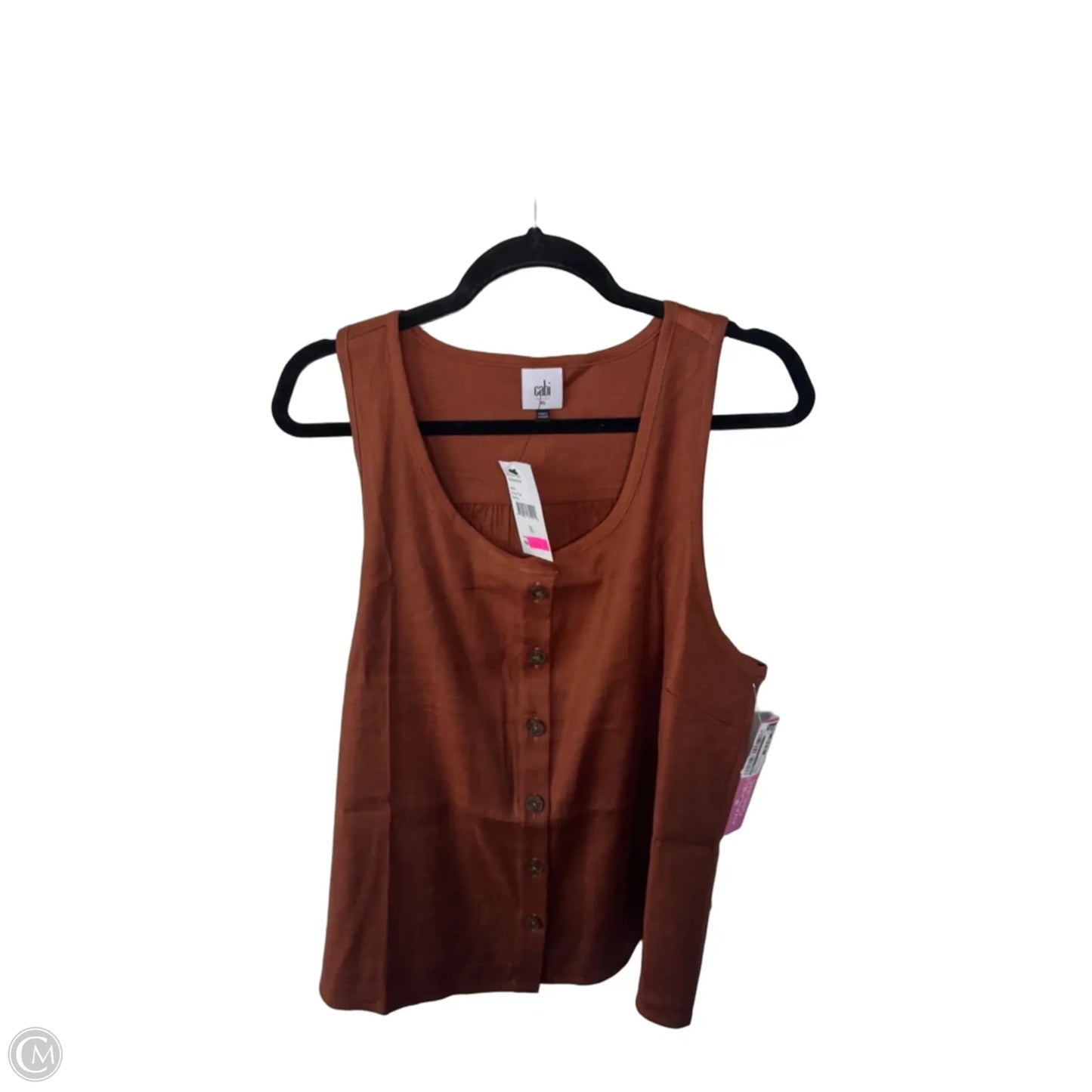 Vest Other By Cabi In Brown, Size: Xl