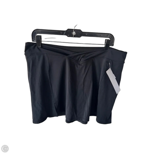 Athletic Skort By As Revival In Black, Size: Xxl