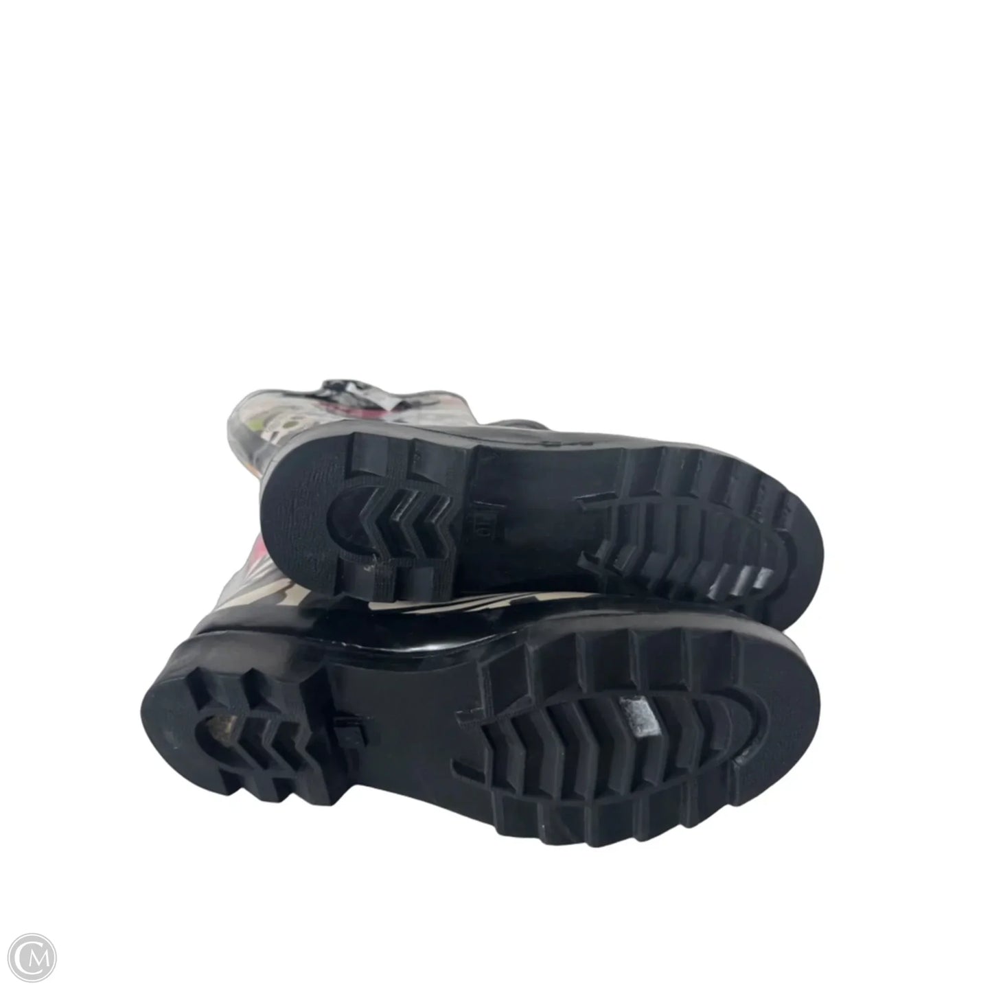 Boots Rain By Clothes Mentor In Zebra Print, Size: 10