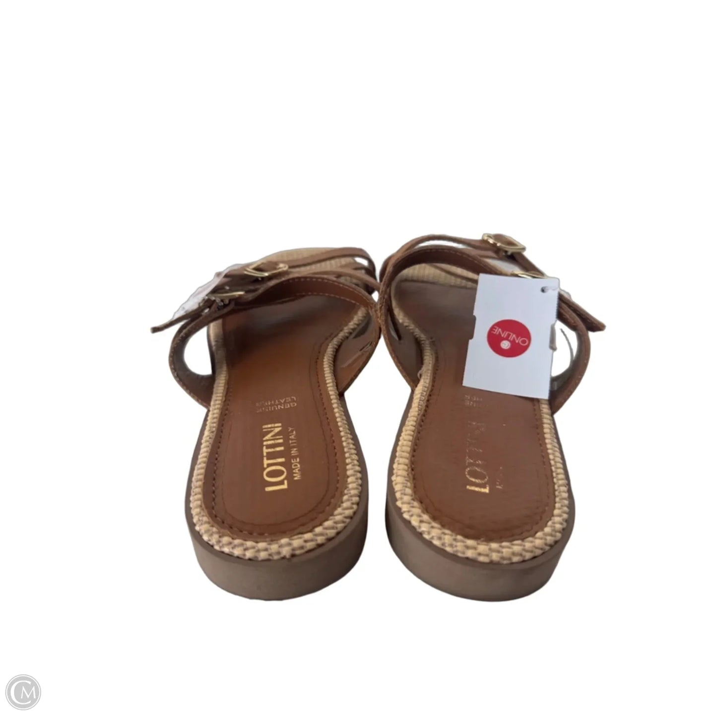 Sandals Flats By Cmc In Brown, Size: 9.5
