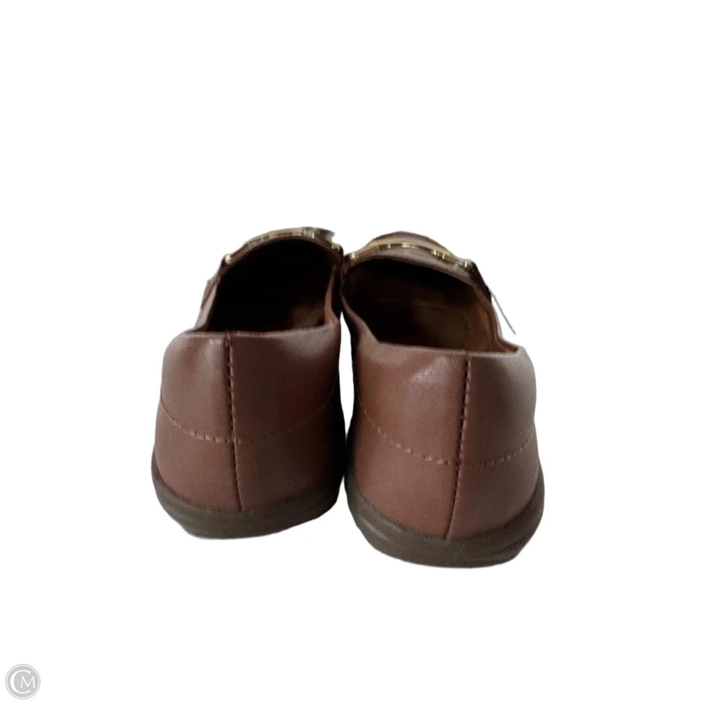 Shoes Flats By Easy Spirit In Brown & Gold, Size: 8