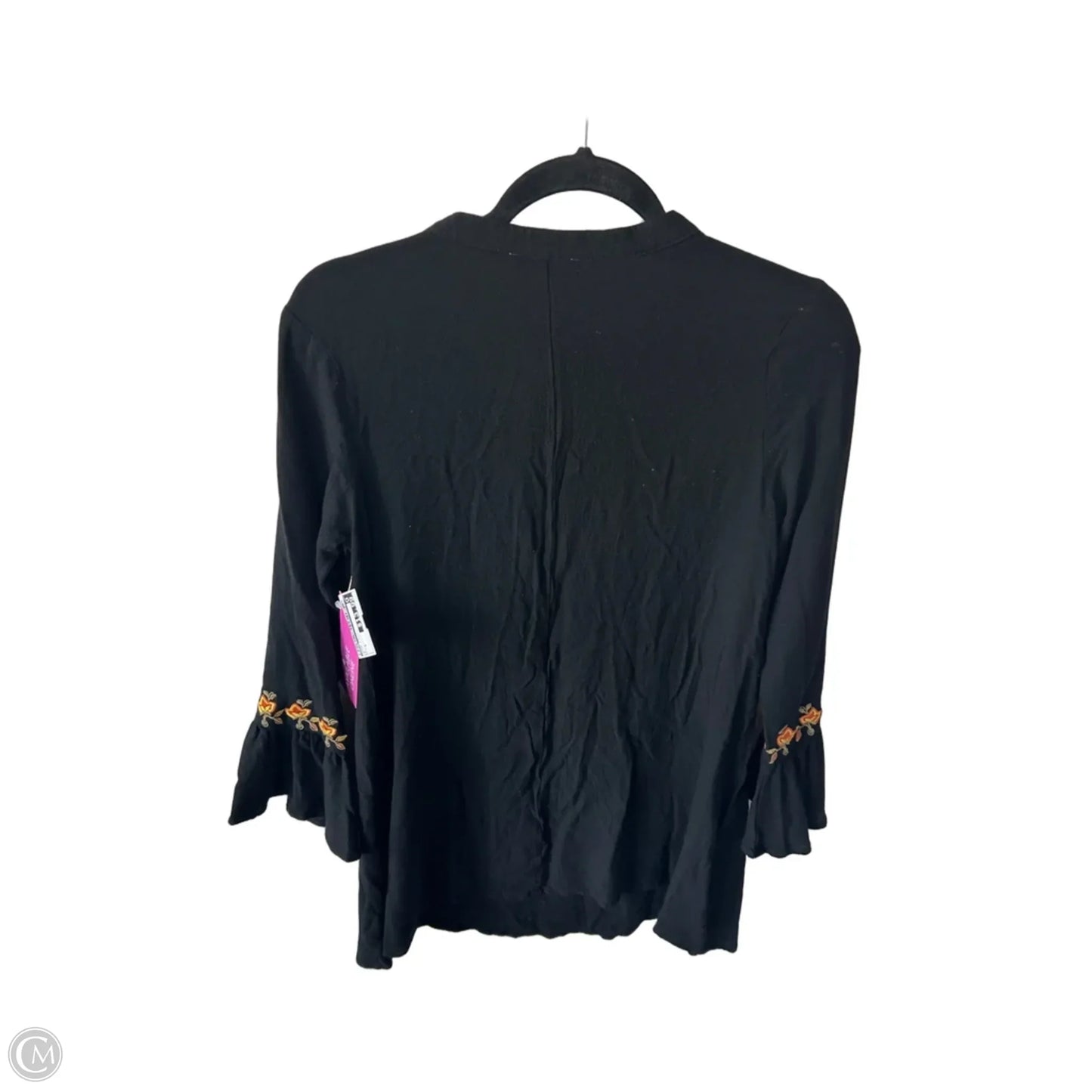 Tunic Long Sleeve By Umgee In Black & Orange, Size: S
