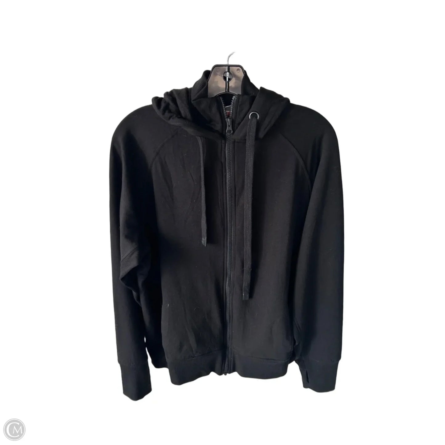 Sweatshirt Hoodie By Danskin In Black, Size: L